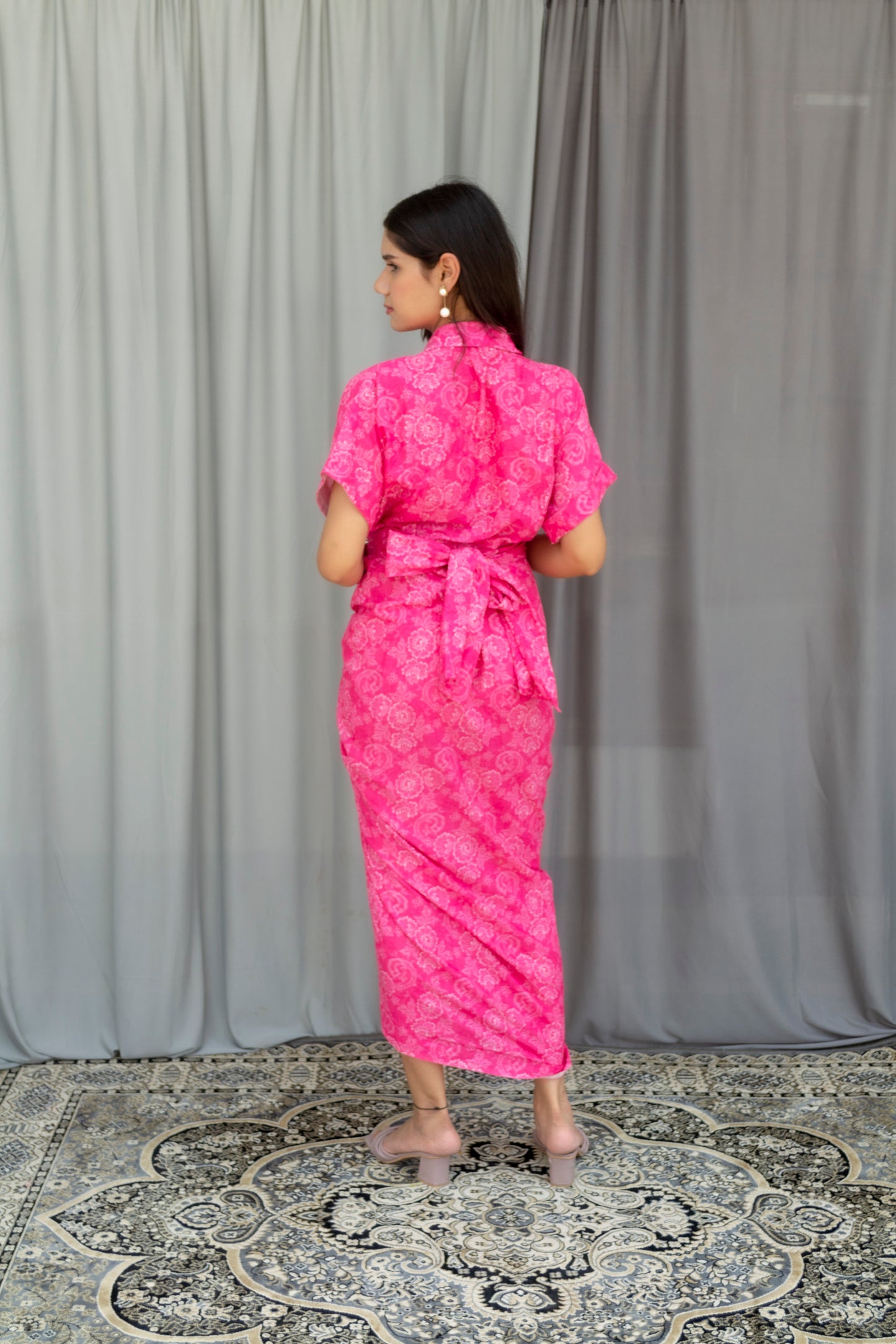 Pink Midi Dress