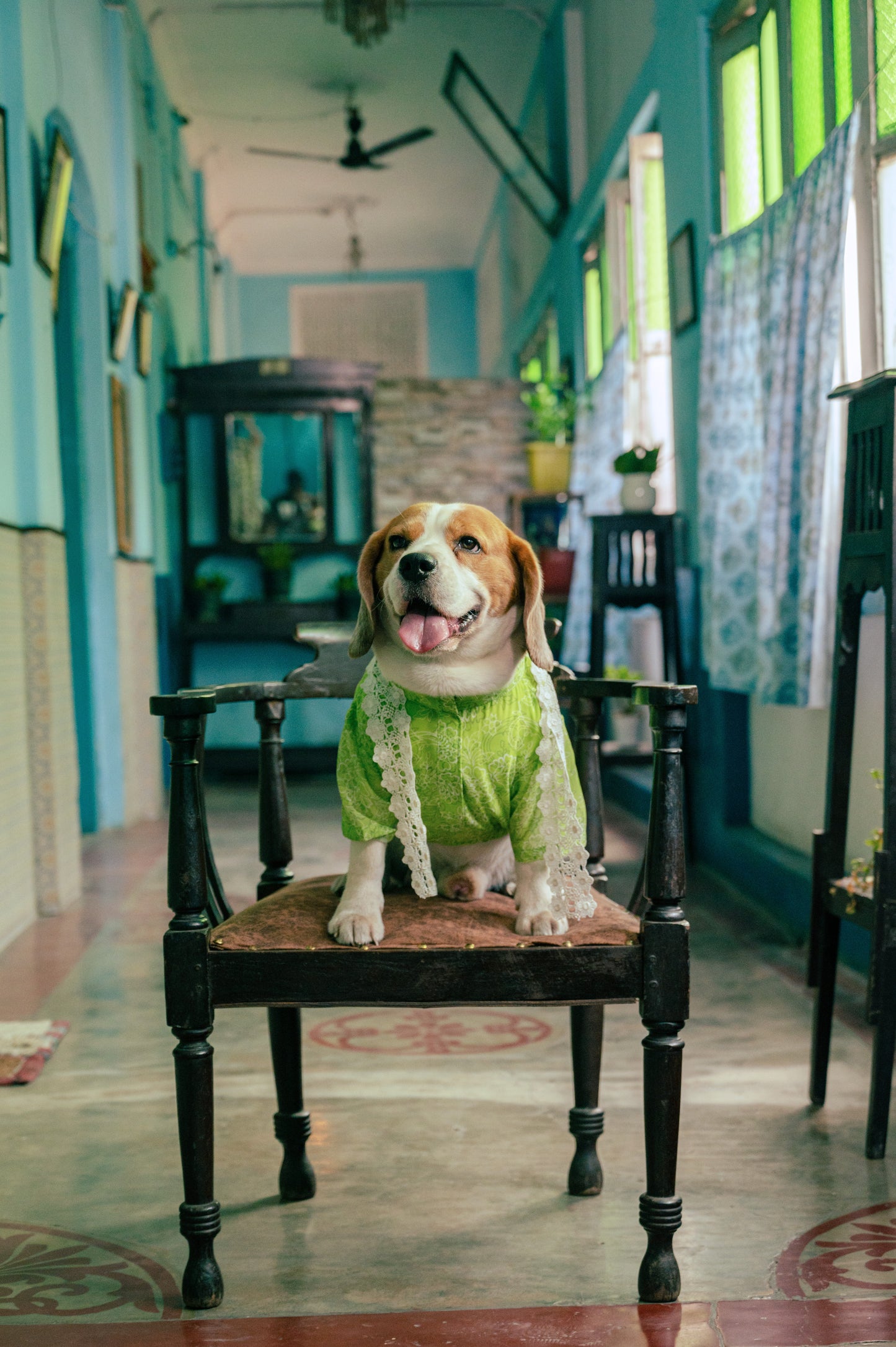 Lime Green Kurta with Dupatta