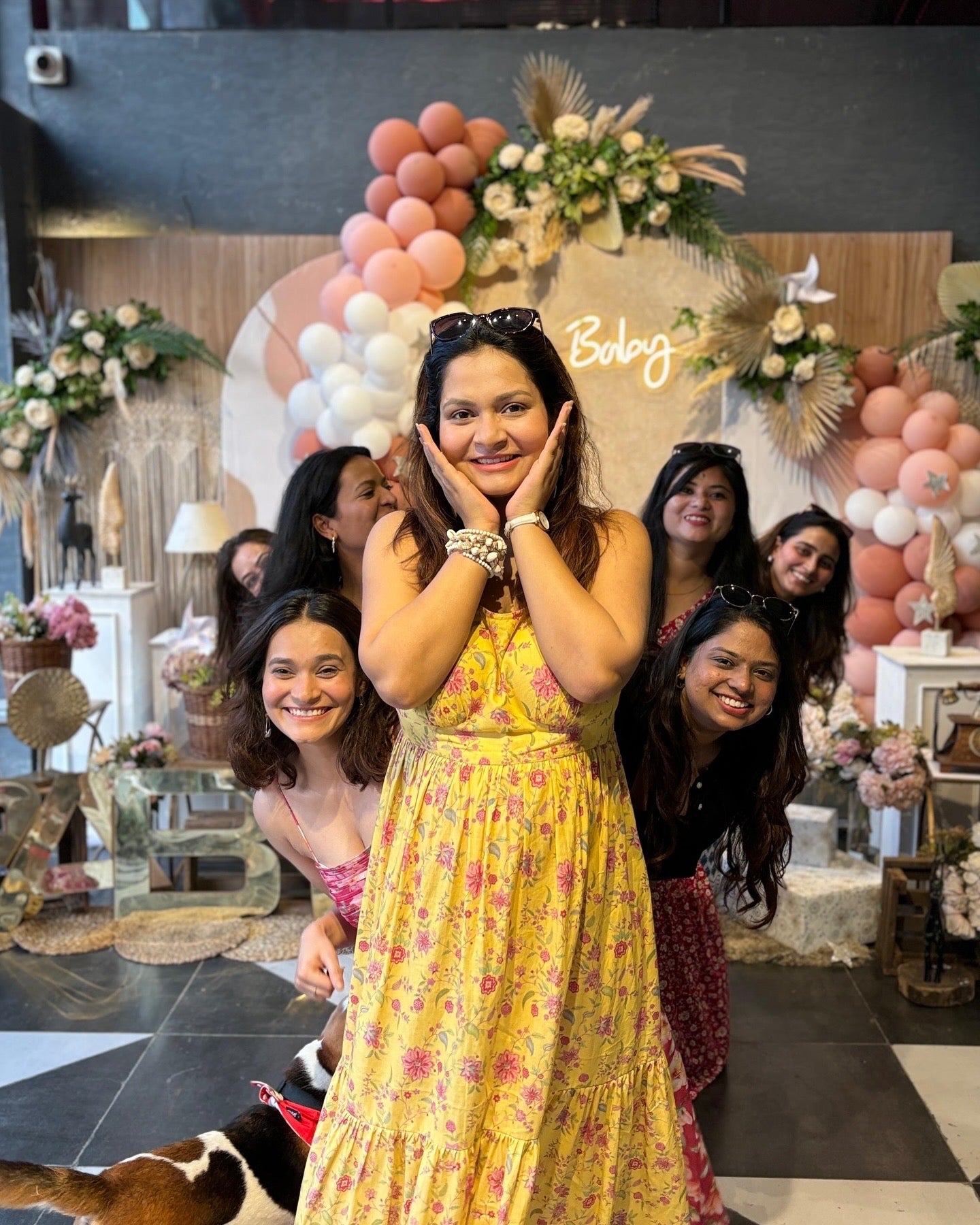 Yellow Floral Dress