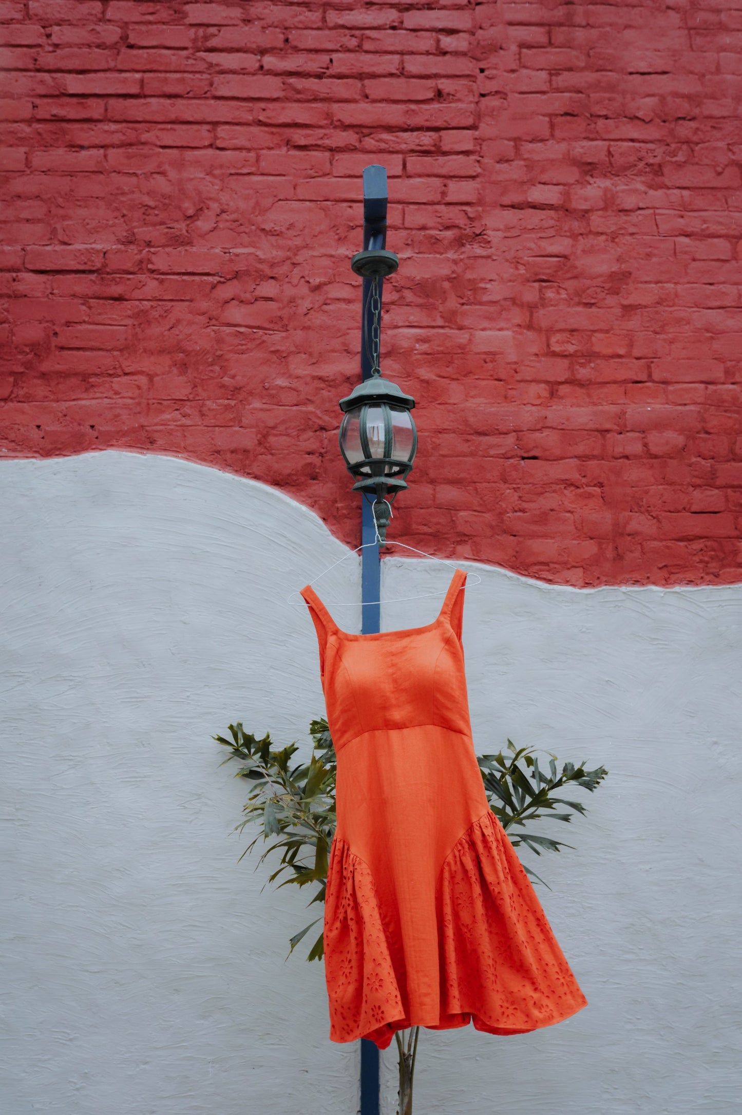 Tangerine Padded Mini Dress